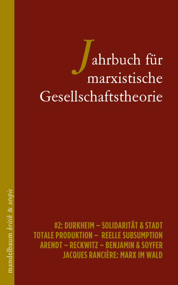 Cover: 9783991365068 | Jahrbuch für marxistische Gesellschaftstheorie | #2 | Buch | 284 S.