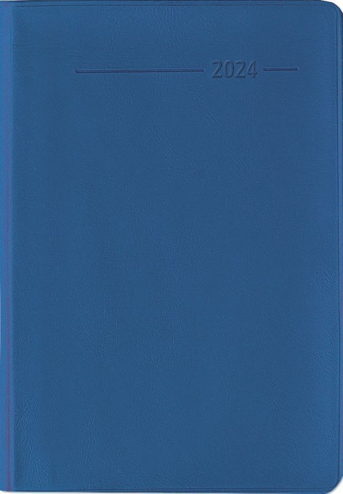 Cover: 4251732338121 | Taschenkalender Buch PVC aquamarin 2024 - Büro-Kalender 8x11,5 cm -...