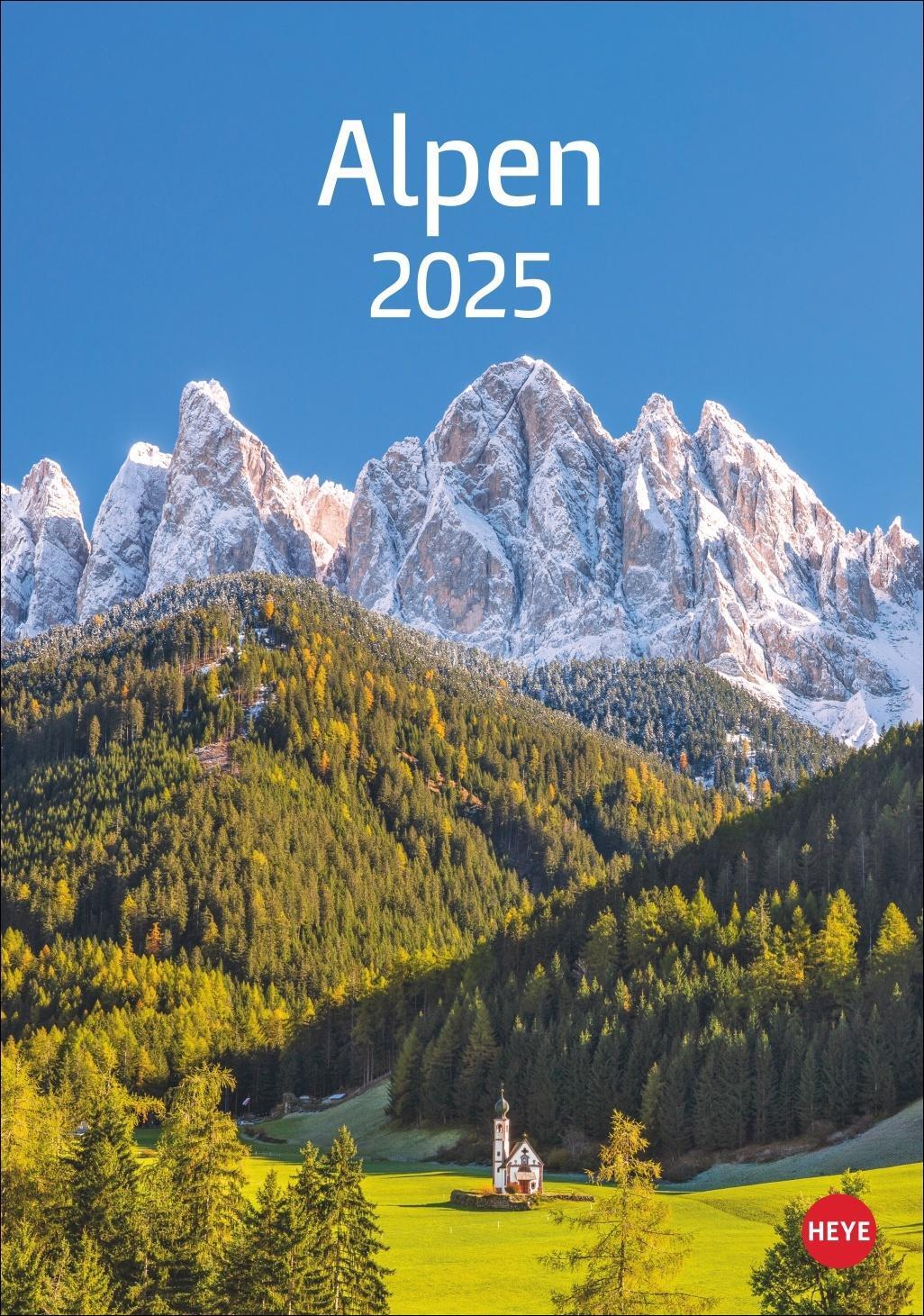Cover: 9783756405602 | Alpen Kalender 2025 | Heye | Kalender | Spiralbindung | 13 S. | 2025