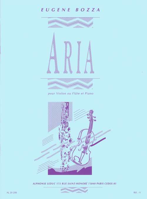 Cover: 9790046202087 | Aria | Bozza | Buch | Alphonse Leduc | EAN 9790046202087