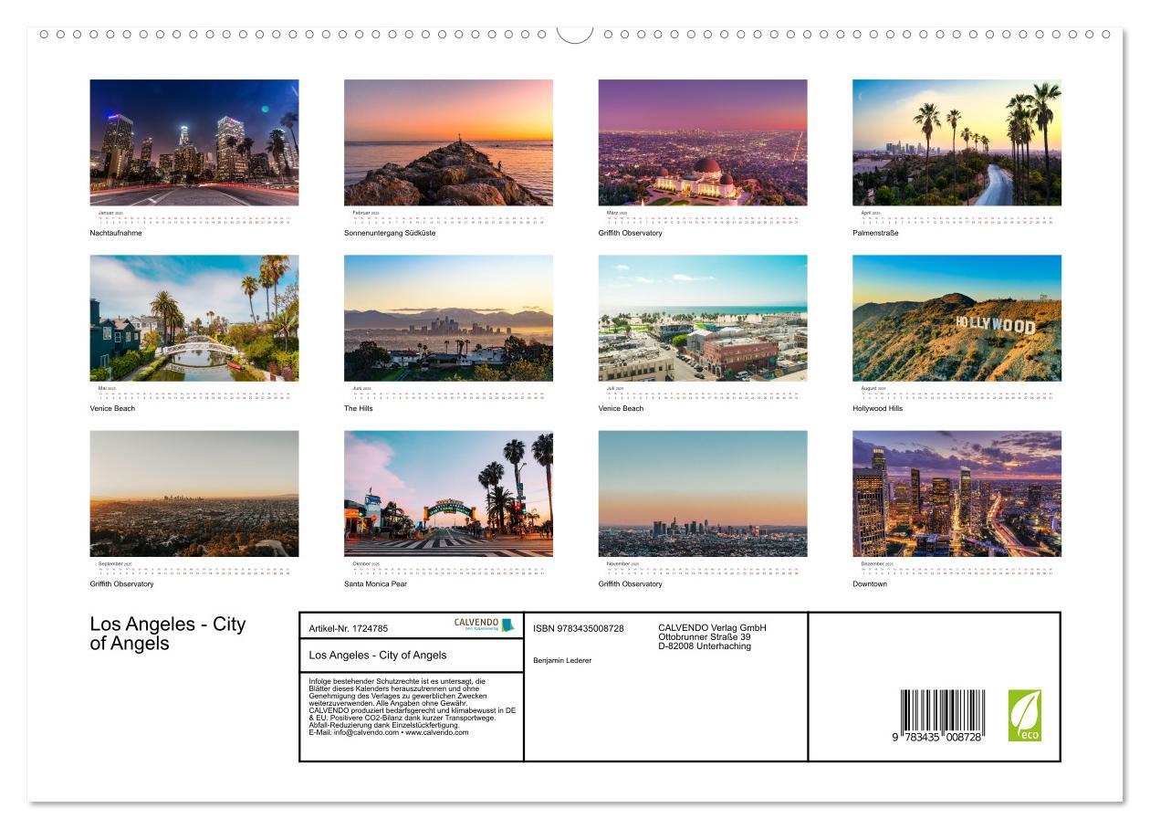 Bild: 9783435008728 | Los Angeles - City of Angels (Wandkalender 2025 DIN A2 quer),...