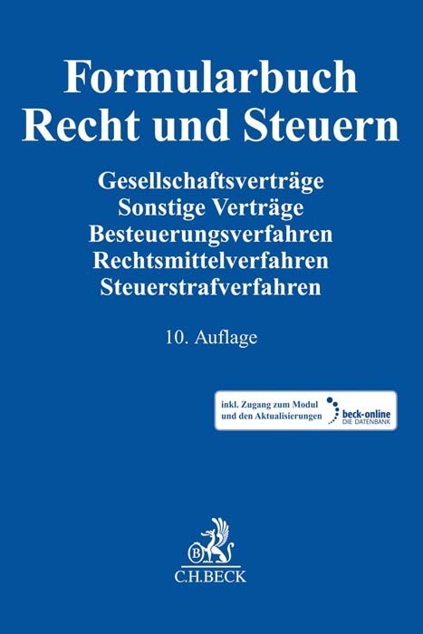 Cover: 9783406762321 | Formularbuch Recht und Steuern, m. 1 Buch, m. 1 Online-Zugang | Bundle