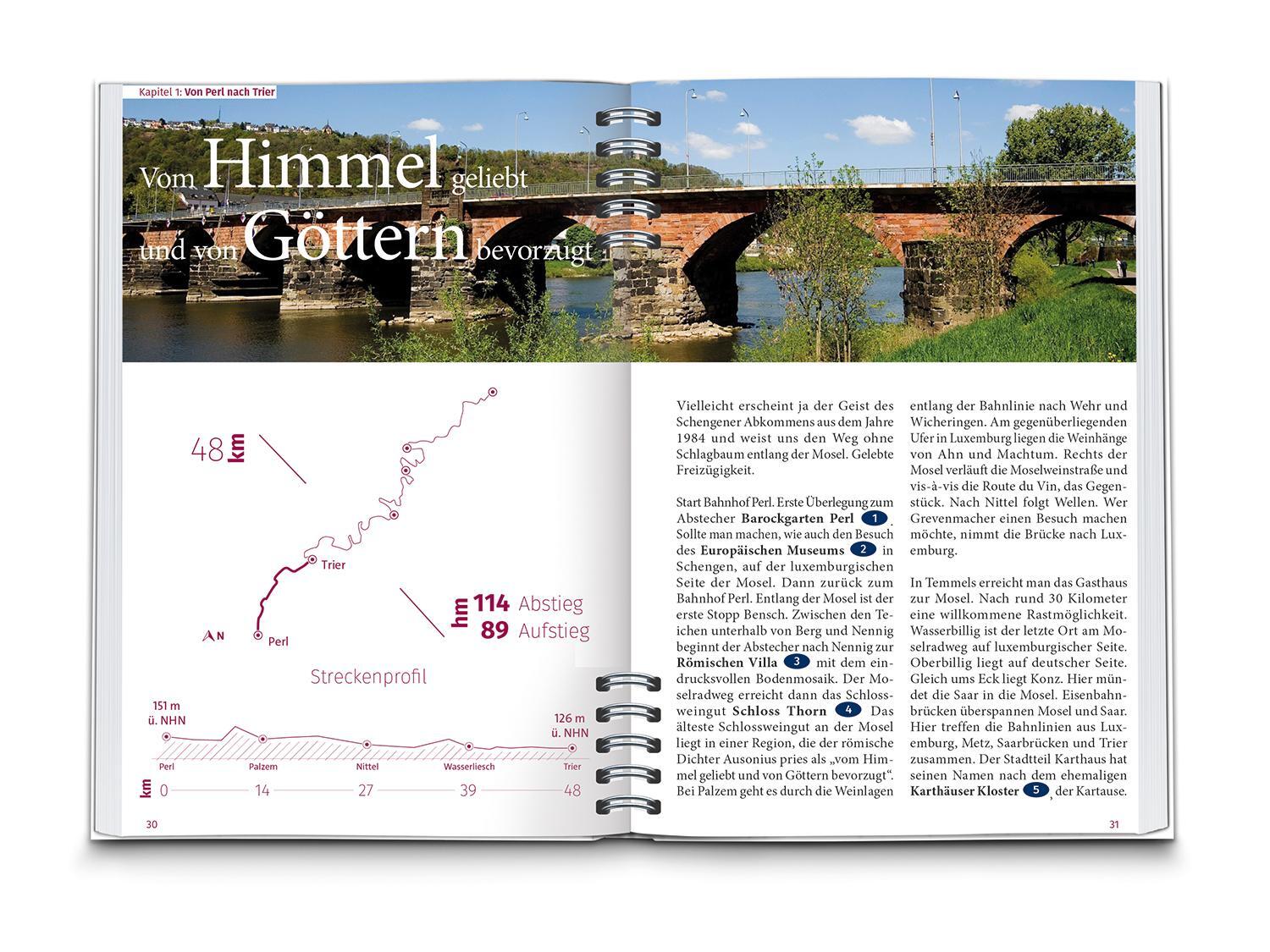 Bild: 9783991216056 | KOMPASS Radreiseführer Moselradweg | Taschenbuch | Spiralbindung