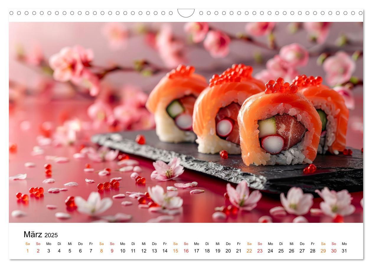 Bild: 9783457129302 | Sushi für Gourmets (Wandkalender 2025 DIN A3 quer), CALVENDO...