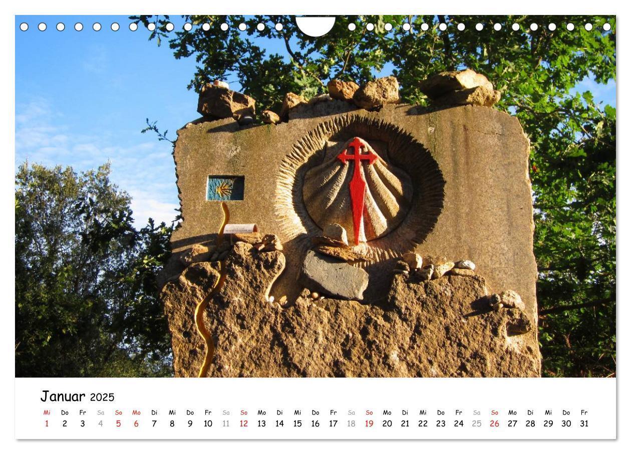 Bild: 9783435558391 | Camino Portugues - Jakobsweg (Wandkalender 2025 DIN A4 quer),...