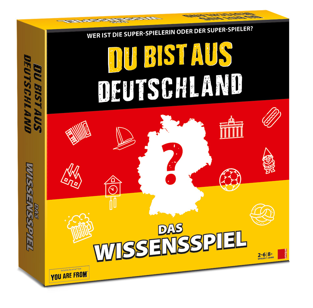 Cover: 7640185190740 | Du bist aus Deutschland! - Das Wissensspiel | 2023 | unique Gaming