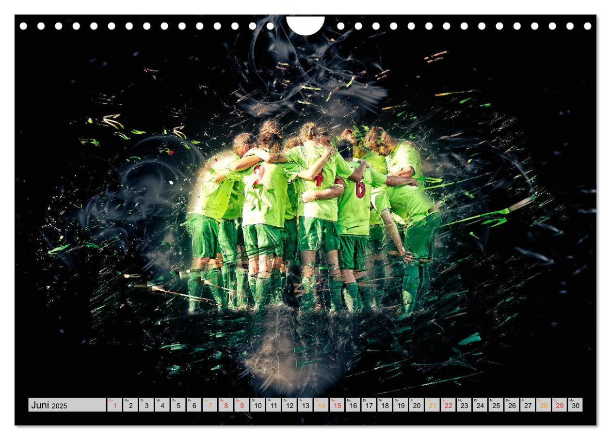 Bild: 9783435161546 | Fußball - extrem (Wandkalender 2025 DIN A4 quer), CALVENDO...