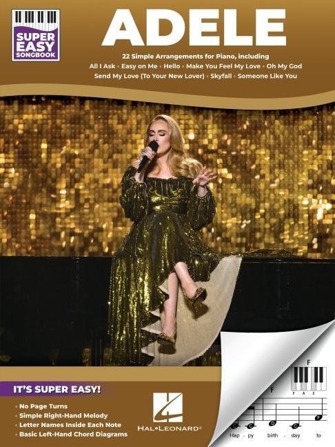 Cover: 9781705157800 | Adele - Super Easy Songbook: 22 Simple Arrangements for Piano with...