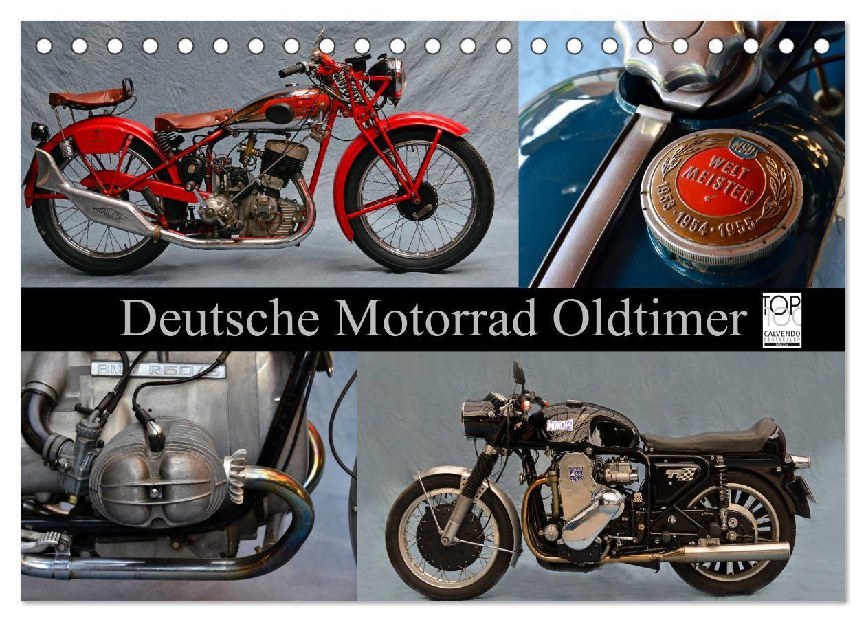 Cover: 9783675962118 | Deutsche Motorrad Oldtimer (Tischkalender 2024 DIN A5 quer),...