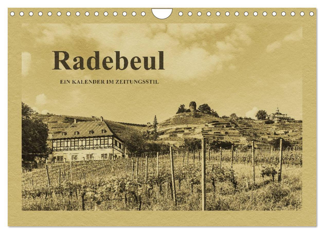 Cover: 9783435720422 | Radebeul - Ein Kalender im Zeitungsstil (Wandkalender 2025 DIN A4...