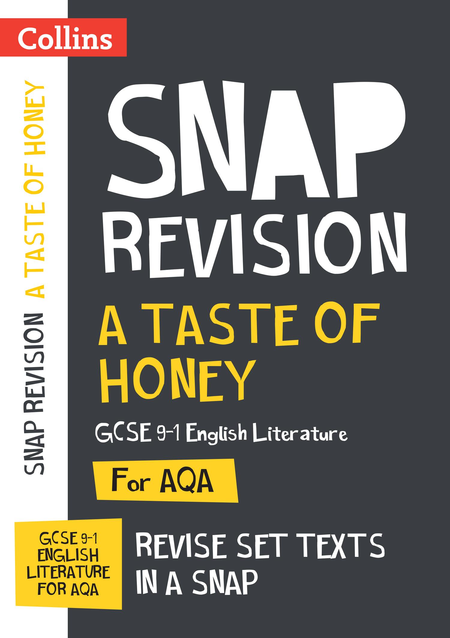 Cover: 9780008520328 | A Taste of Honey AQA GCSE 9-1 English Literature Text Guide | Gcse