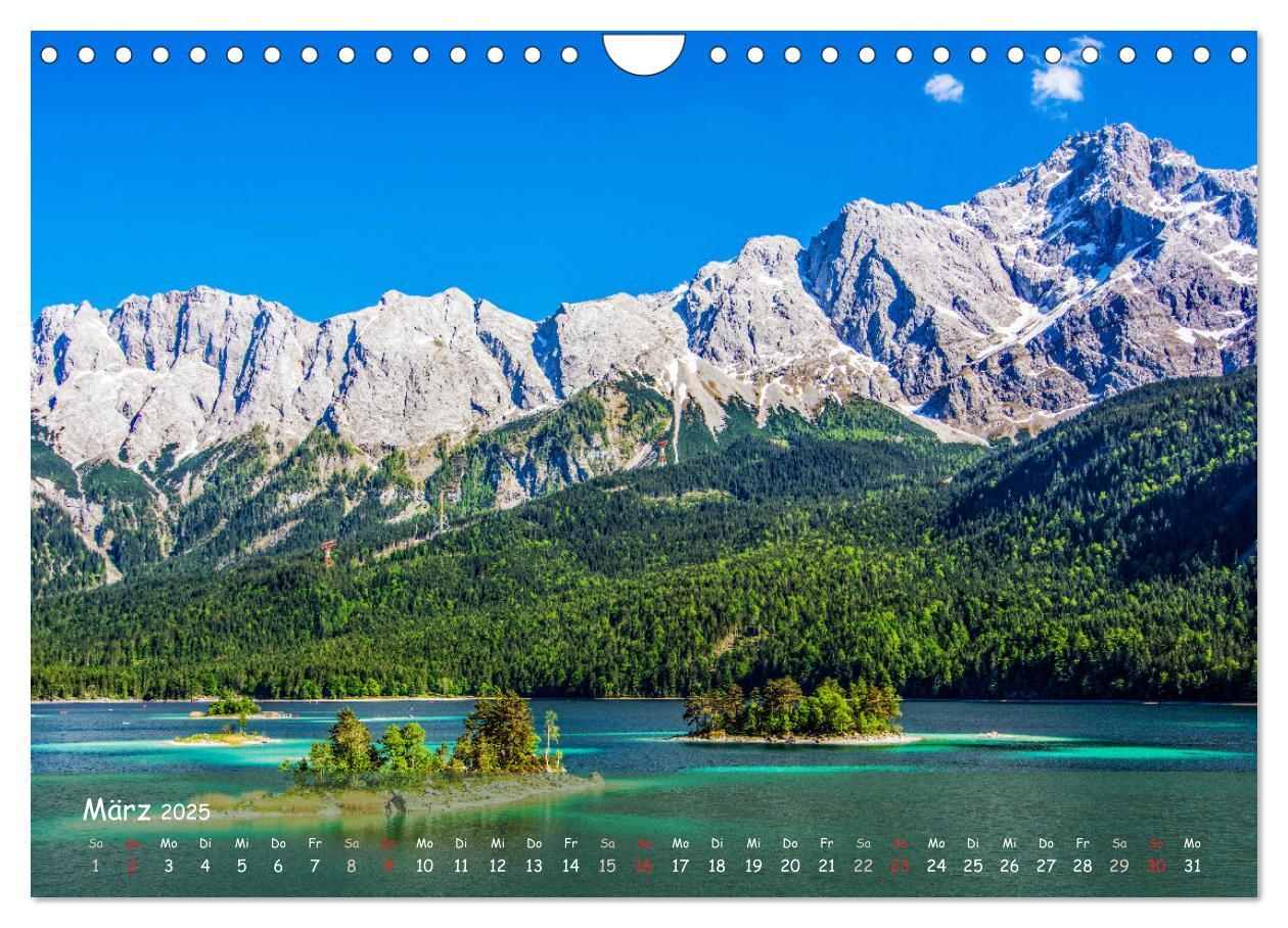 Bild: 9783435317219 | Naturparadies Zugspitzarena (Wandkalender 2025 DIN A4 quer),...