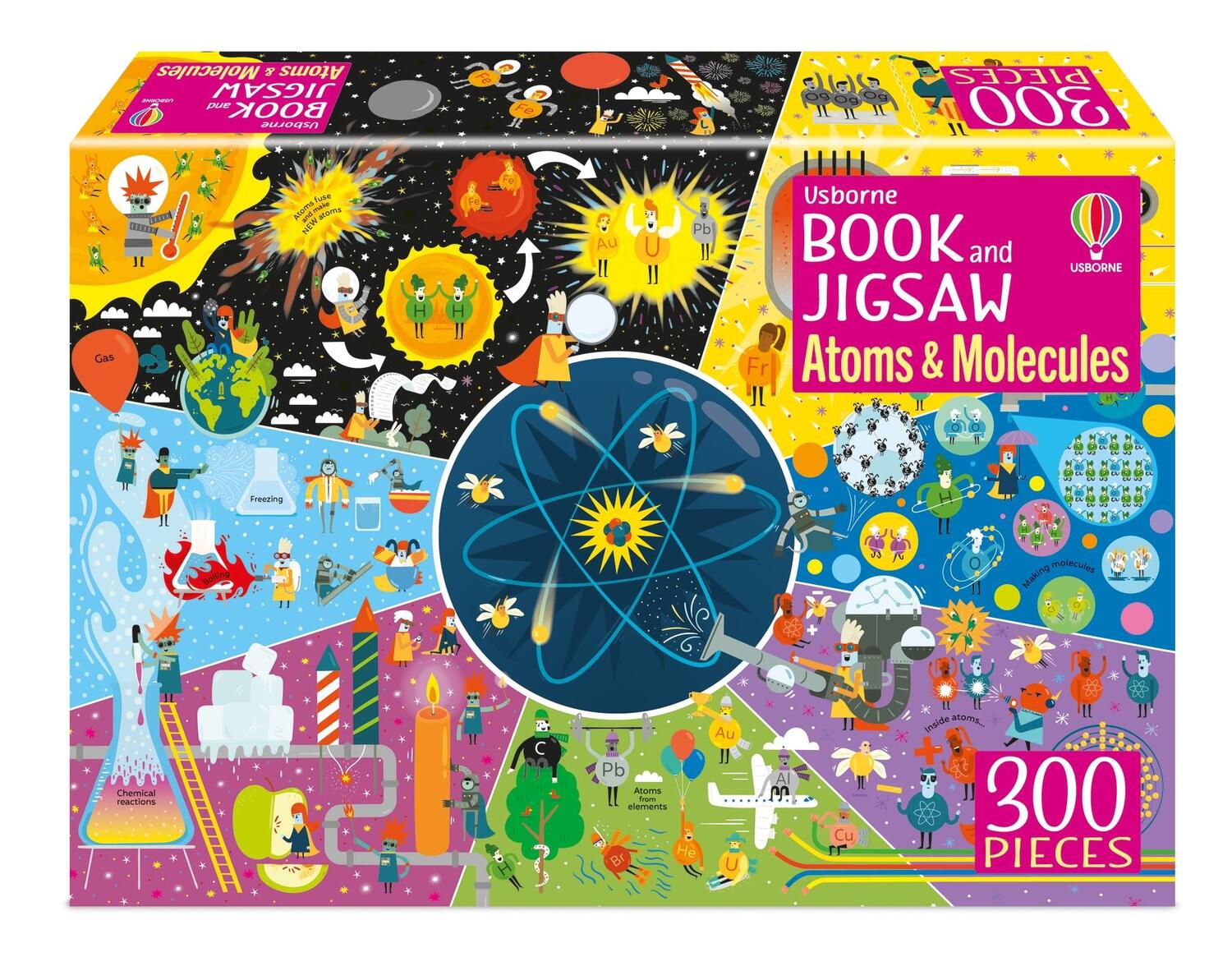Cover: 9781803704784 | Usborne Book and Jigsaw Atoms and Molecules | Rosie Dickins | Buch