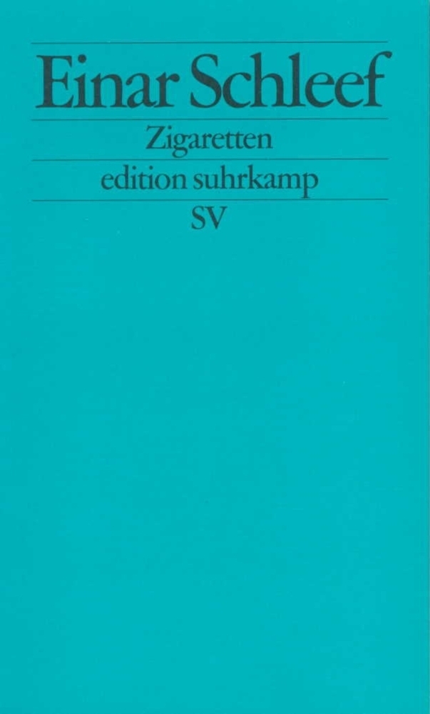 Cover: 9783518120644 | Zigaretten | Einar Schleef | Taschenbuch | Suhrkamp