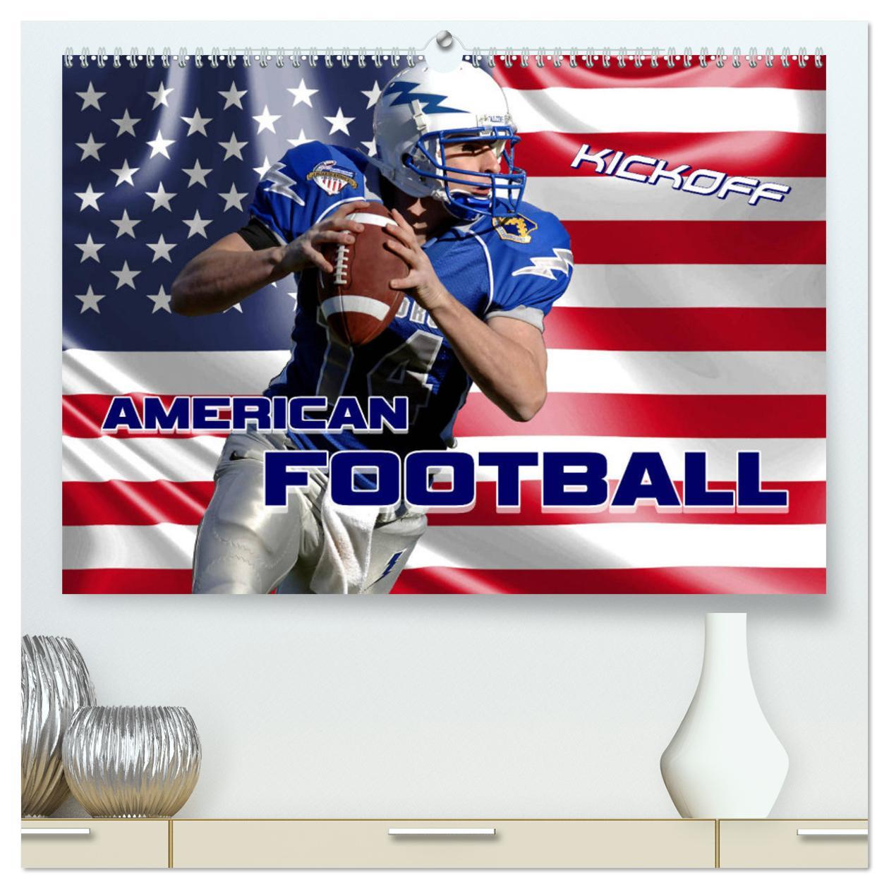 Cover: 9783435476930 | American Football - Kickoff (hochwertiger Premium Wandkalender 2025...