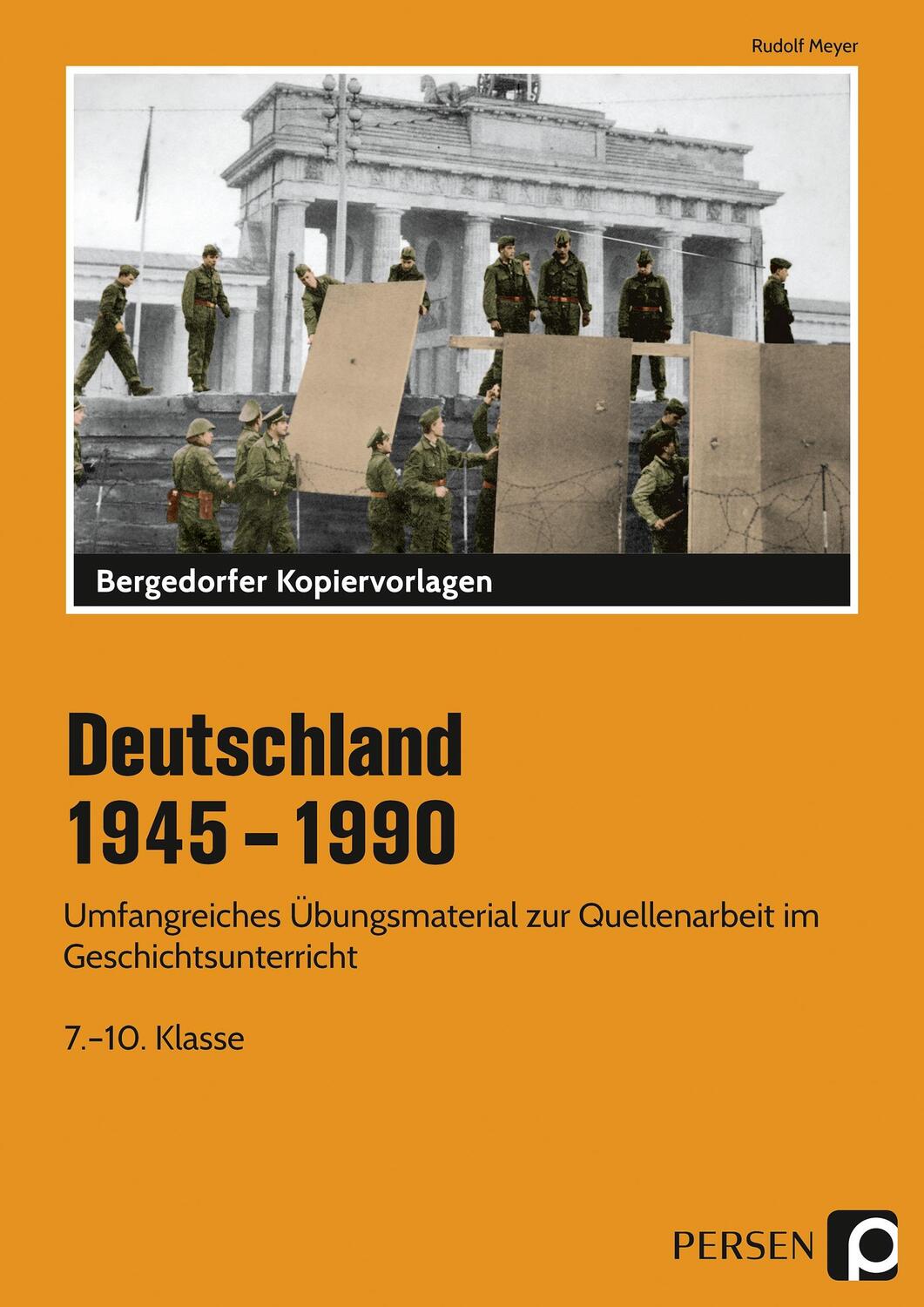 Cover: 9783403203612 | Deutschland 1945 - 1990 | Rudolf Meyer | Taschenbuch | Deutsch | 2018
