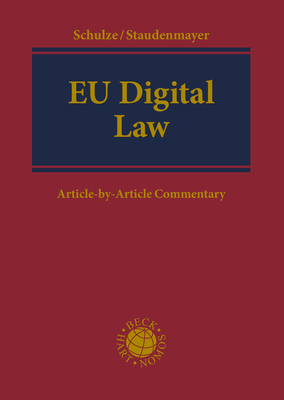 Cover: 9783848749782 | EU Digital Law | Article-by-Article Commentary | Schulze (u. a.)