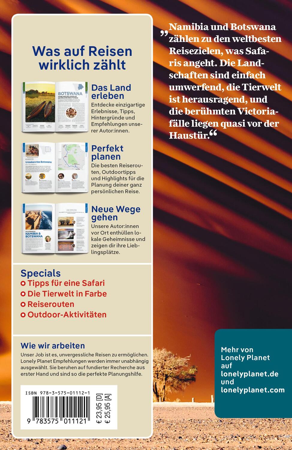Rückseite: 9783575011121 | LONELY PLANET Reiseführer Namibia &amp; Botswana | Taschenbuch | 352 S.