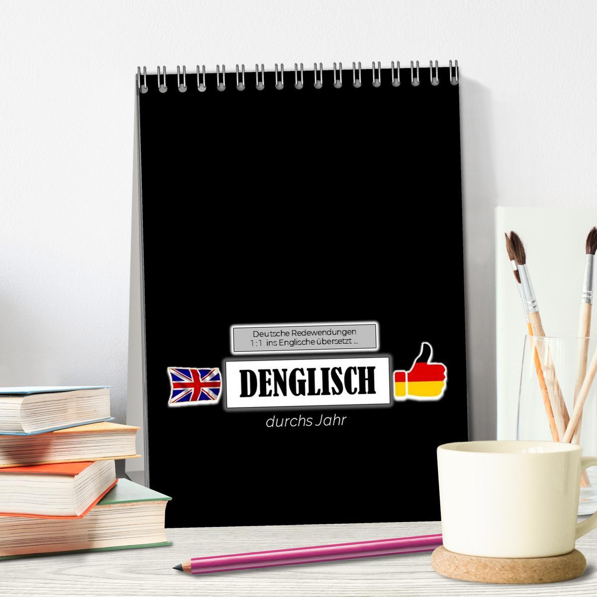 Bild: 9783435879144 | DENGLISCH durchs Jahr (Tischkalender 2025 DIN A5 hoch), CALVENDO...