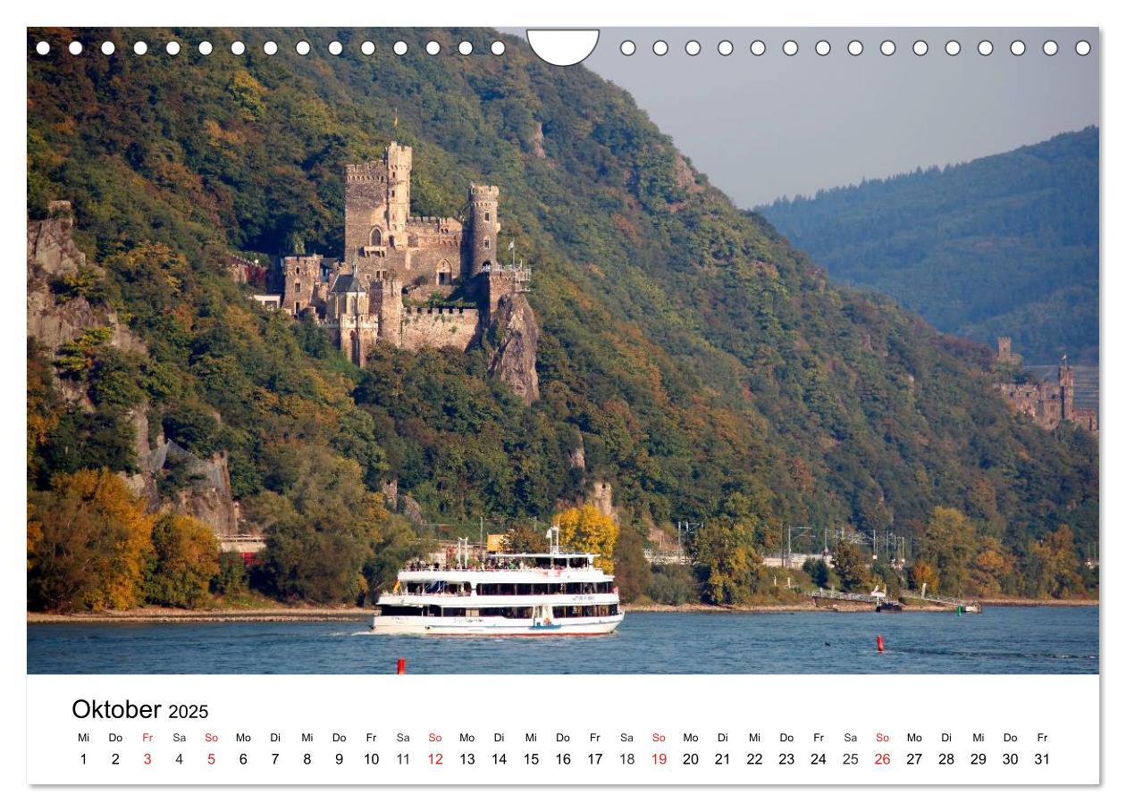 Bild: 9783435613953 | Rhein und Burgen (Wandkalender 2025 DIN A4 quer), CALVENDO...