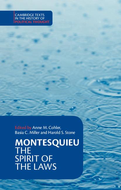 Cover: 9780521369749 | Montesquieu | The Spirit of the Laws | Charles De Montesquieu | Buch