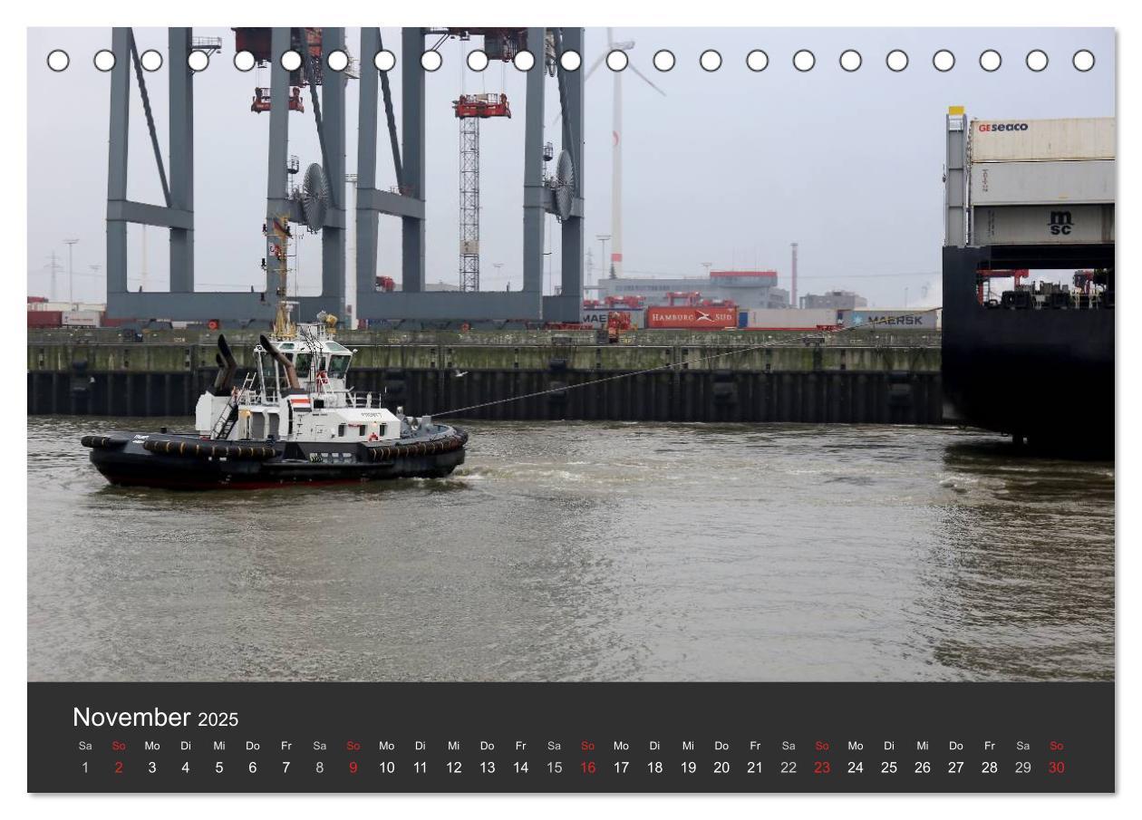 Bild: 9783435492886 | Hafen Hamburg 2025 (Tischkalender 2025 DIN A5 quer), CALVENDO...