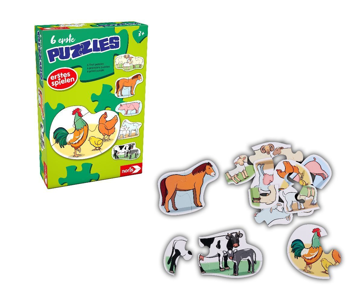 Bild: 4000826006213 | 6 erste Puzzles Bauernhoftiere | Spiel | Bunter Stückkarton | Deutsch