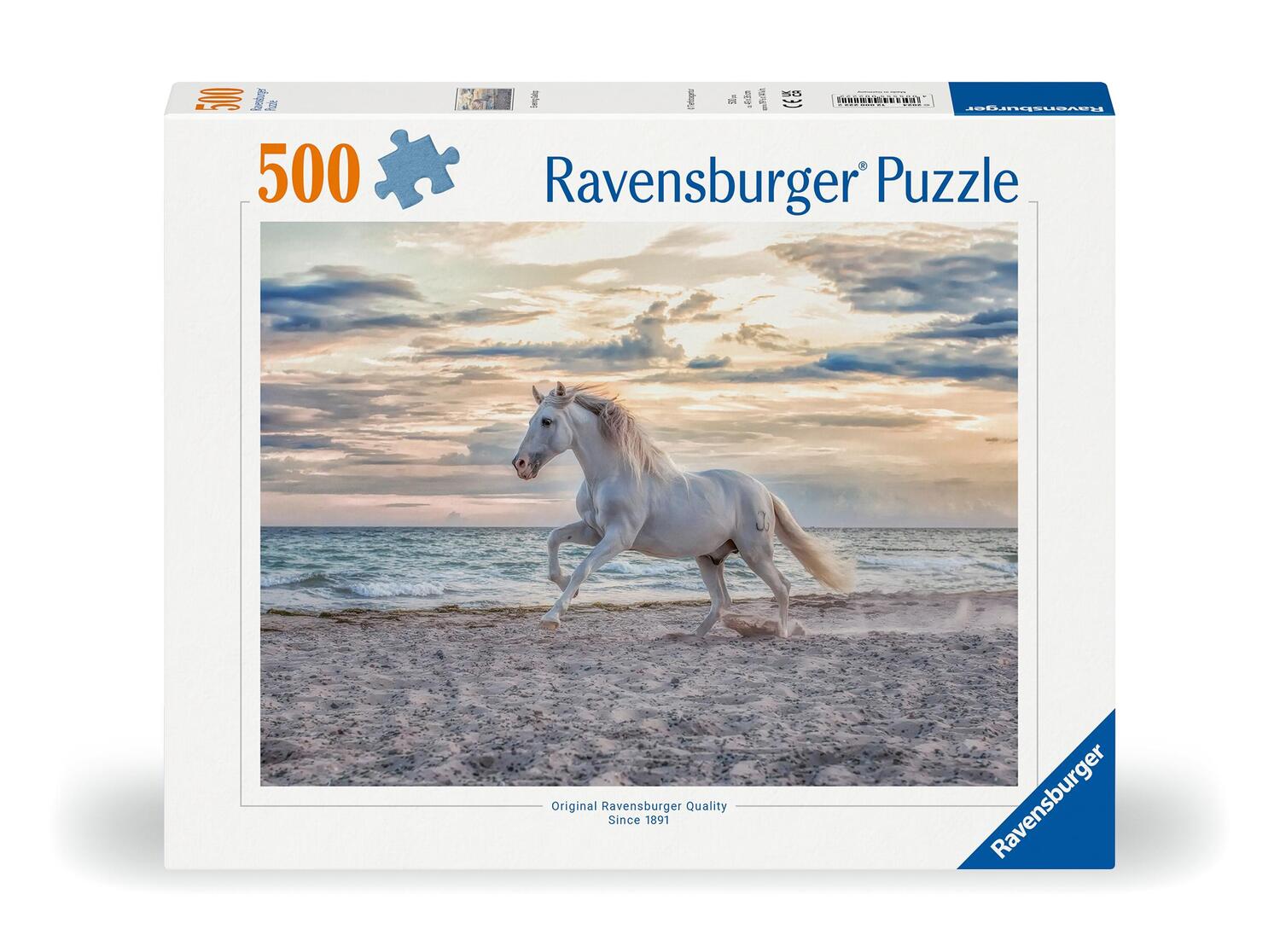 Cover: 4005555002222 | Ravensburger Puzzle 12000222 - Pferd am Strand - 500 Teile Puzzle...