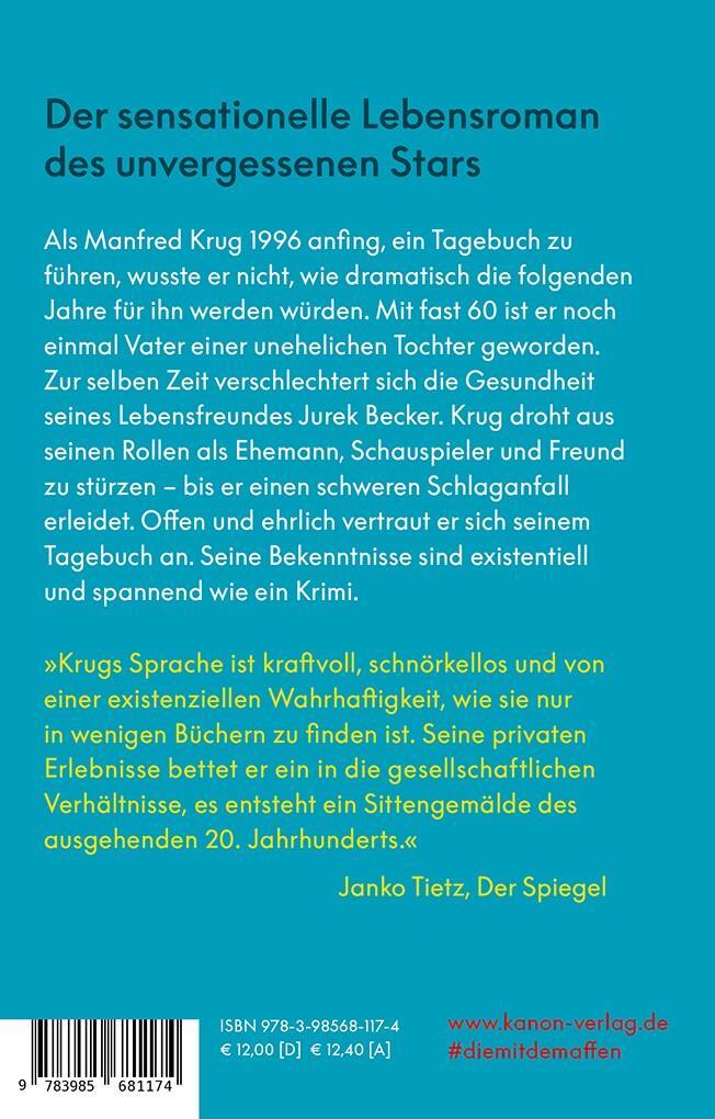 Rückseite: 9783985681174 | Manfred Krug. Ich sammle mein Leben zusammen | Tagebücher 1996 - 1997