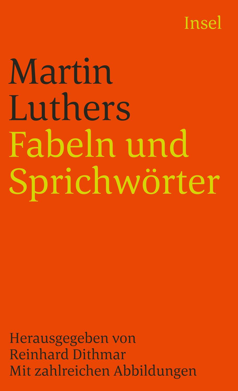 Cover: 9783458327943 | Fabeln und Sprichwörter | Martin Luther | Taschenbuch | Deutsch | 1989