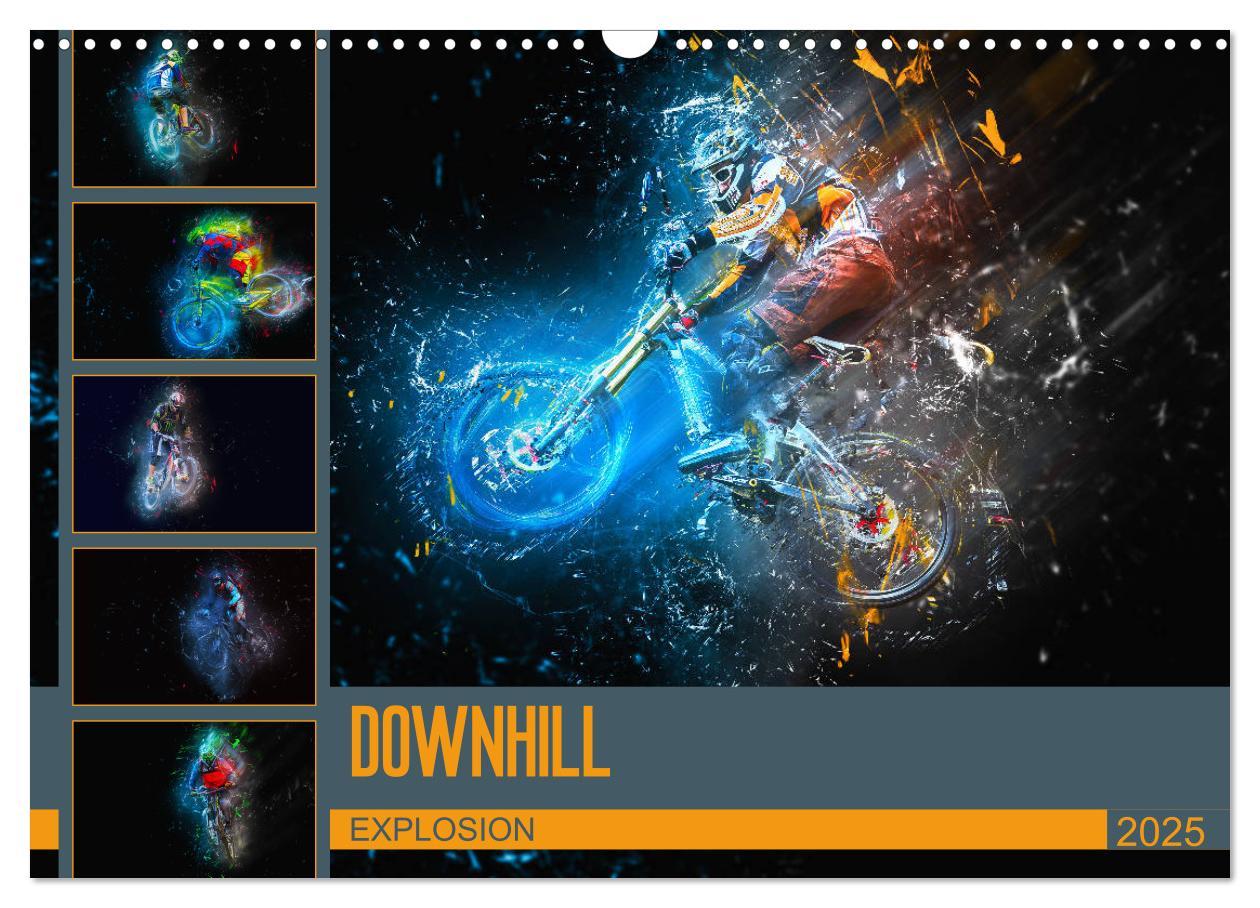 Cover: 9783435432646 | Downhill Explosion (Wandkalender 2025 DIN A3 quer), CALVENDO...