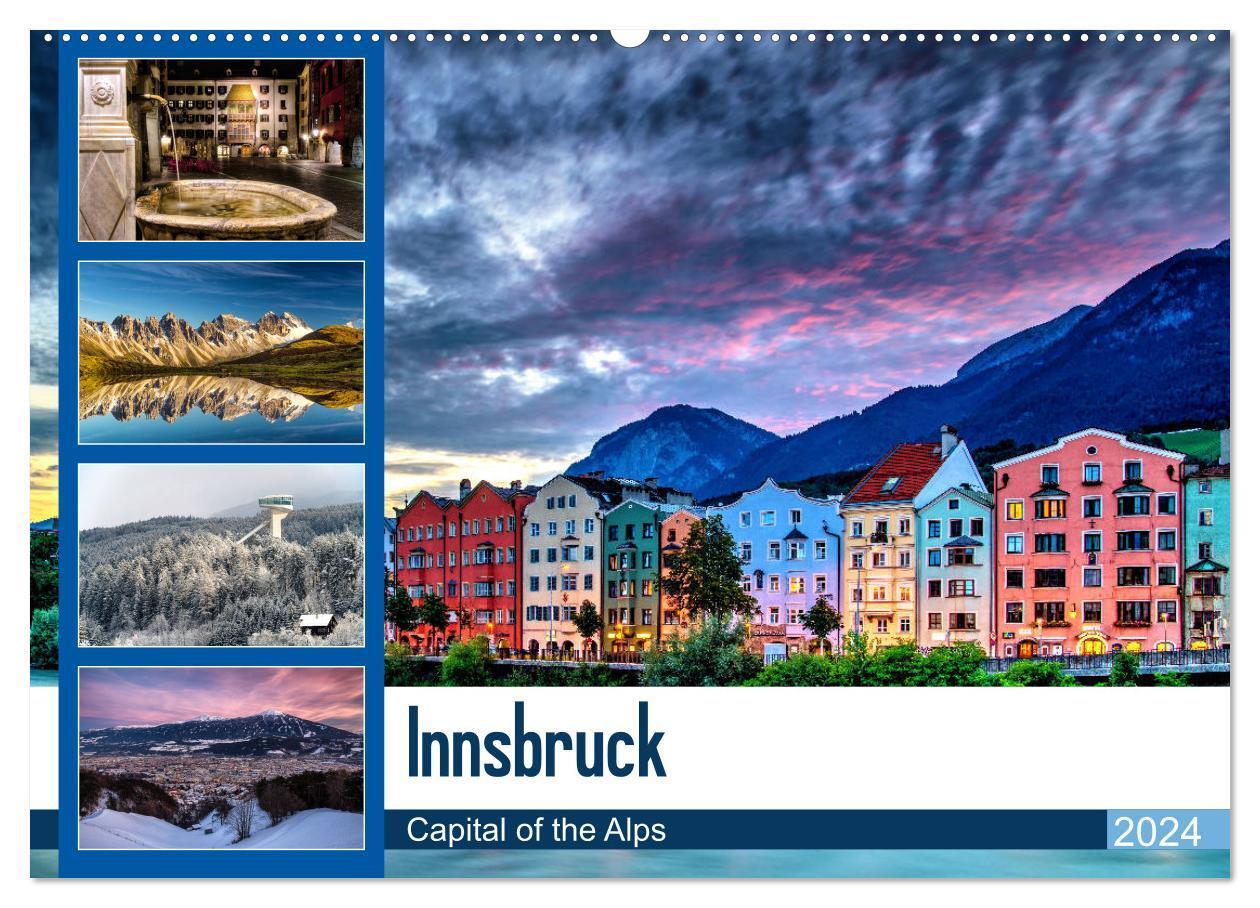 Cover: 9783383049750 | Innsbruck - Capital of the Alps (Wandkalender 2024 DIN A2 quer),...