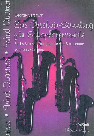 Cover: 9790577553221 | Eine Gershwin-Sammlung für 4 Saxophone (Ensemble) Partitur und Stimmen