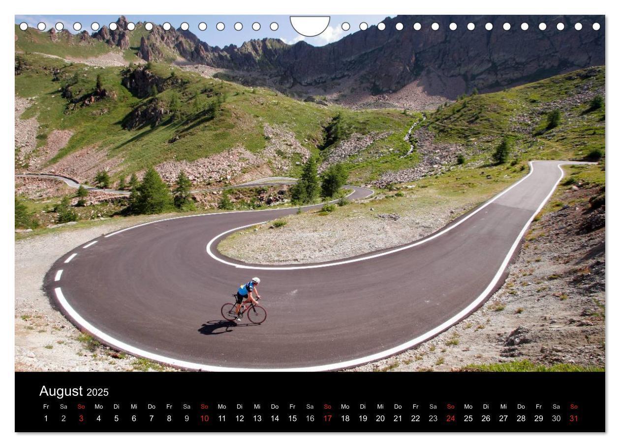 Bild: 9783435834273 | Alpenpässe auf dem Rennrad Vol. 1 (Wandkalender 2025 DIN A4 quer),...