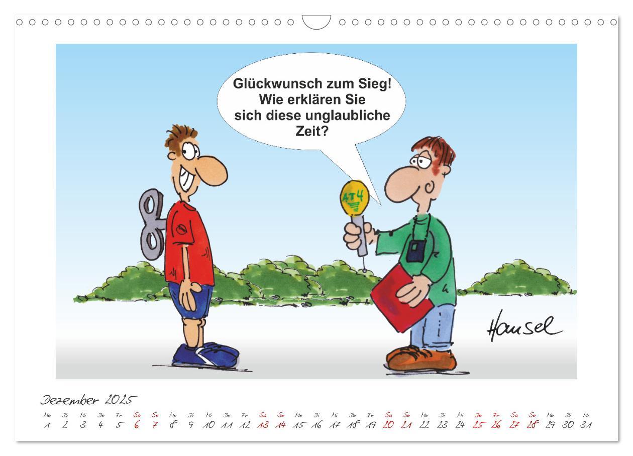 Bild: 9783383925788 | HANSELs kleiner Laufkalender (Wandkalender 2025 DIN A3 quer),...