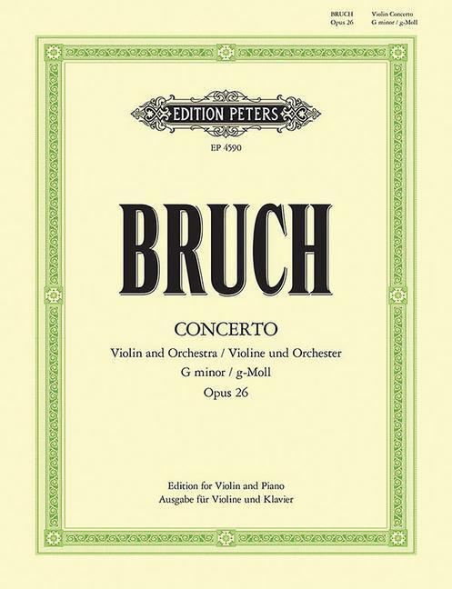Cover: 9790014029937 | Konzert für Violine und Orchester g-moll op. 26 | Geige &amp; Klavier