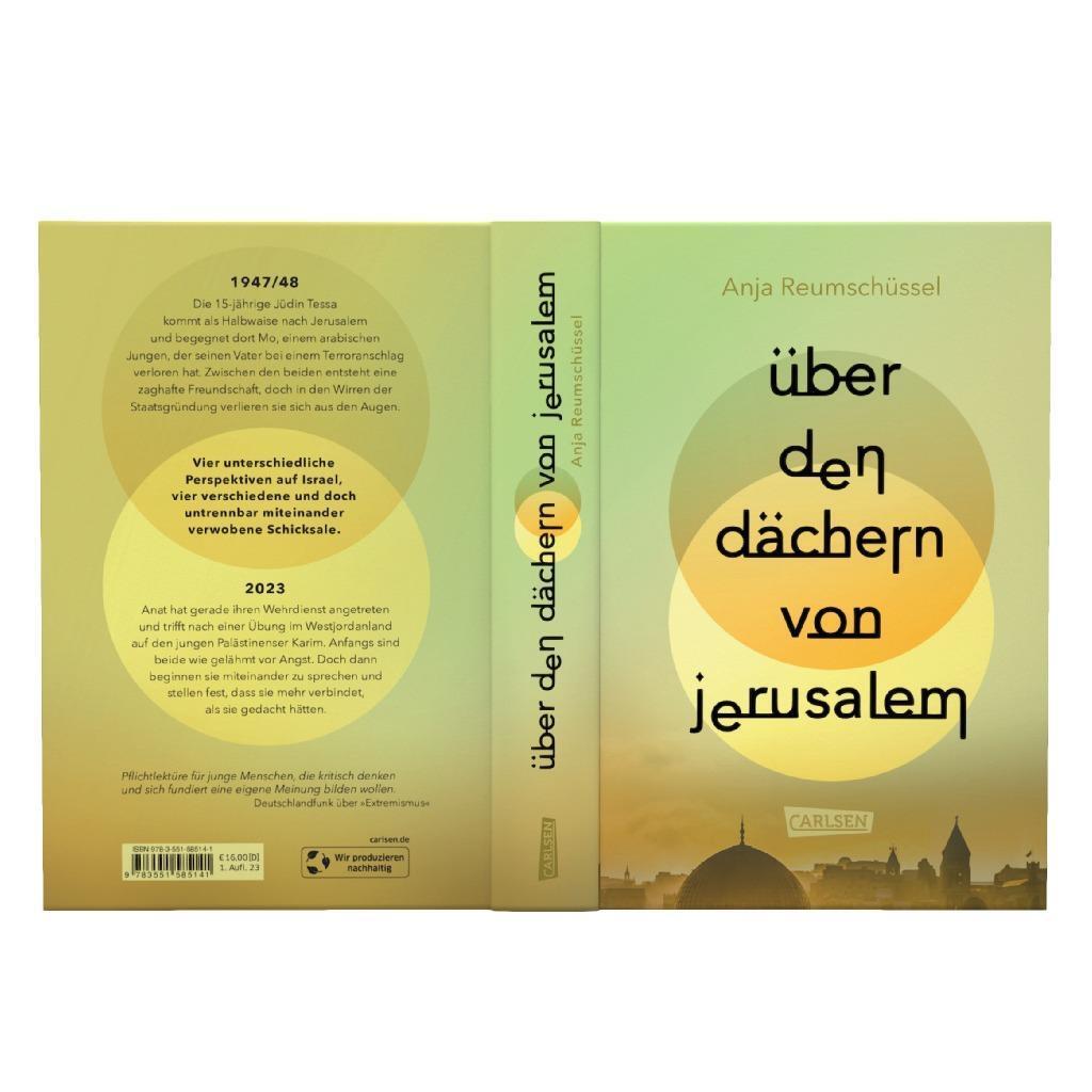 Bild: 9783551585141 | Über den Dächern von Jerusalem | Anja Reumschüssel | Buch | 331 S.