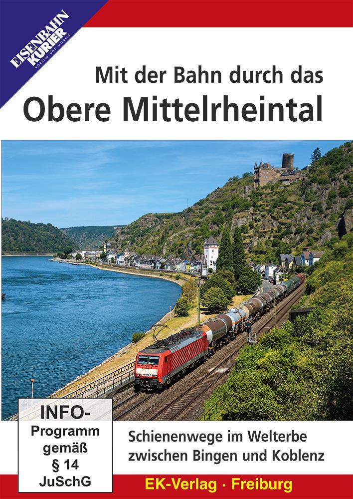 Cover: 4018876086208 | Mit der Bahn durch das Obere Mittelrheintal | DVD | 58 Min. | Deutsch