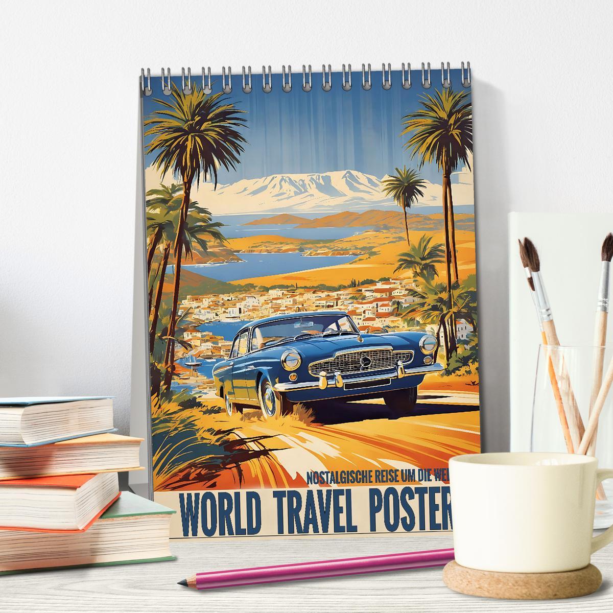 Bild: 9783383770692 | World Travel Poster - nostalgische Reise um die Welt (Tischkalender...