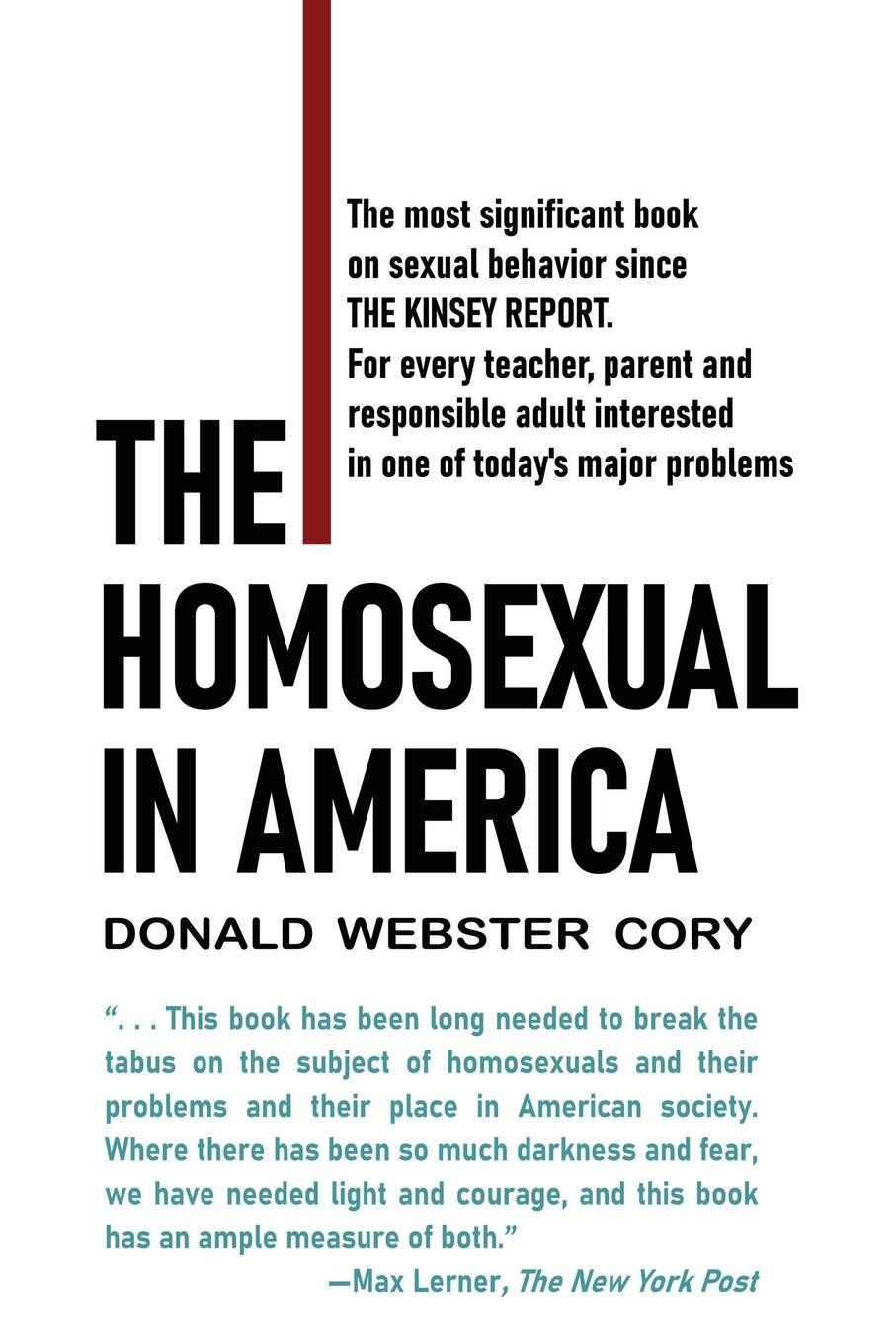 Cover: 9781961301290 | The Homosexual in America | A Subjective Approach | Cory | Taschenbuch