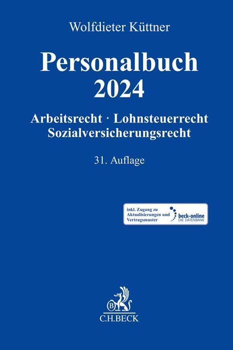 Cover: 9783406814433 | Personalbuch 2024 | Jürgen Röller | Bundle | Deutsch | 2024 | C.H.Beck