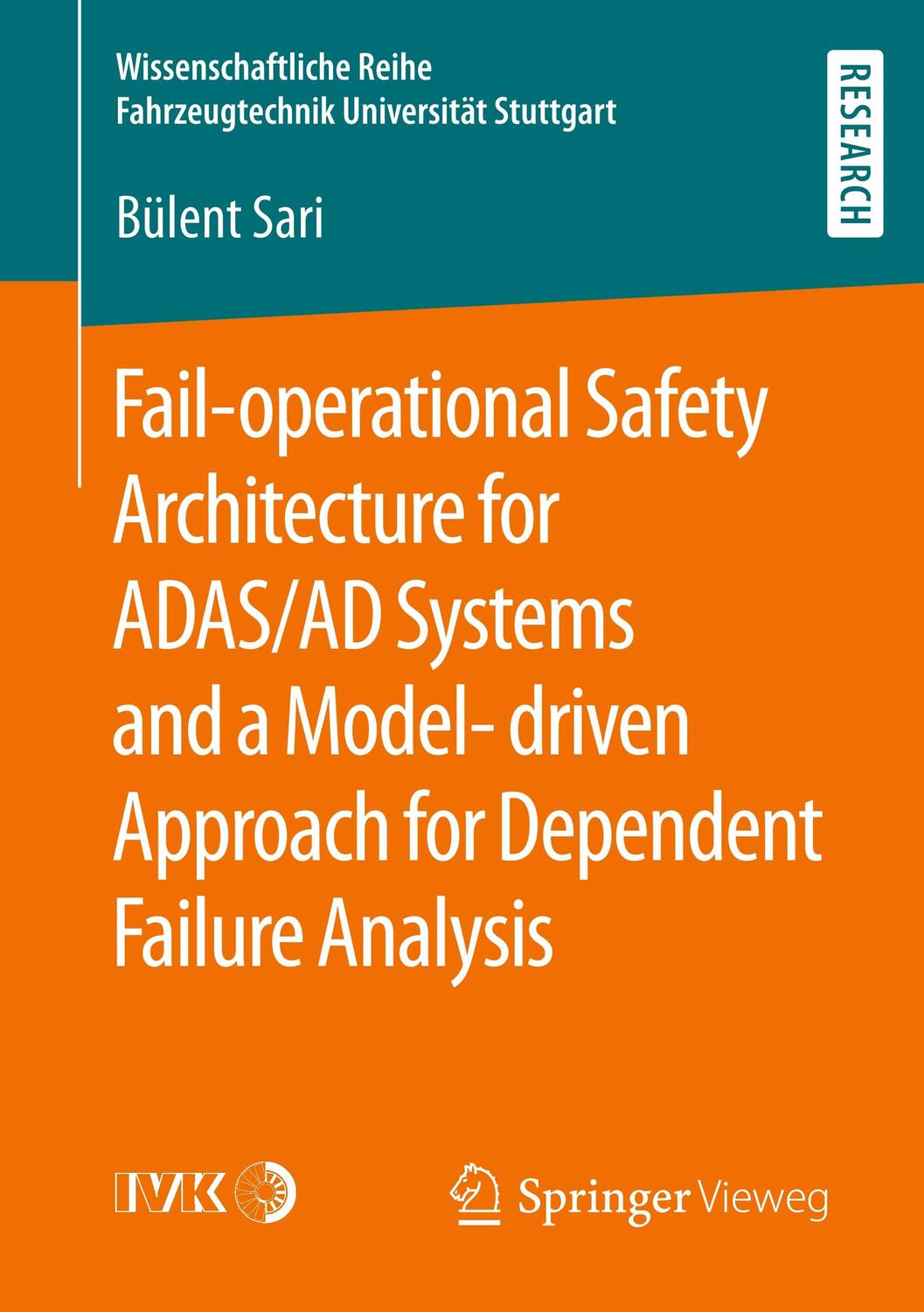 Cover: 9783658294212 | Fail-operational Safety Architecture for ADAS/AD Systems and a...