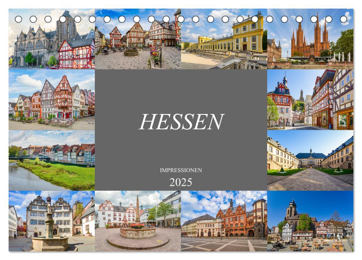 Cover: 9783435063628 | Hessen Impressionen (Tischkalender 2025 DIN A5 quer), CALVENDO...