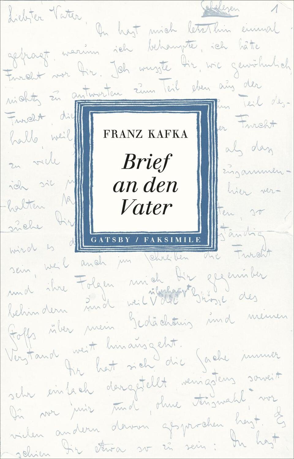 Cover: 9783311230007 | Brief an den Vater | Faksimile | Franz Kafka | Buch | 240 S. | Deutsch