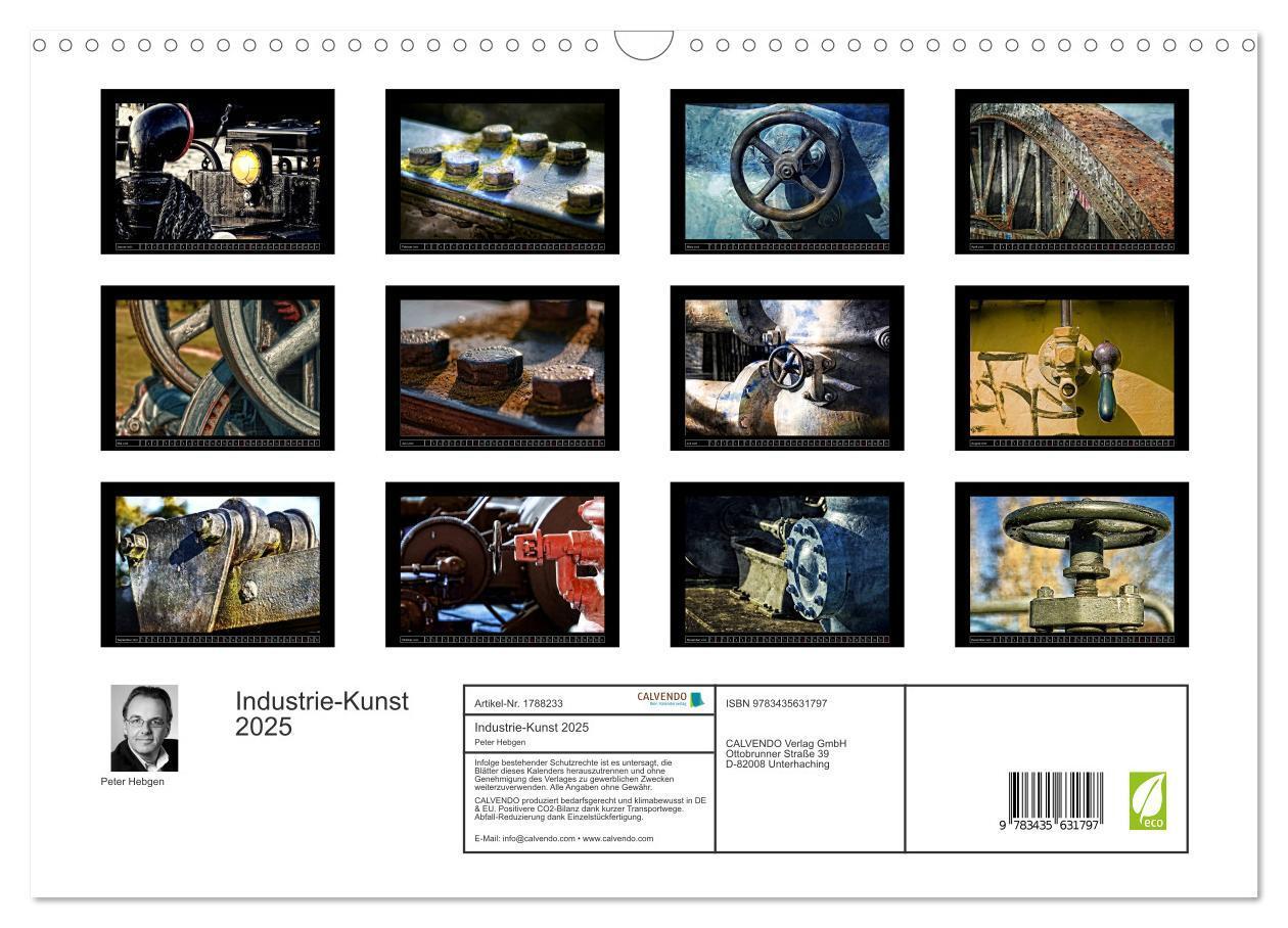 Bild: 9783435631797 | Industrie-Kunst 2025 (Wandkalender 2025 DIN A3 quer), CALVENDO...