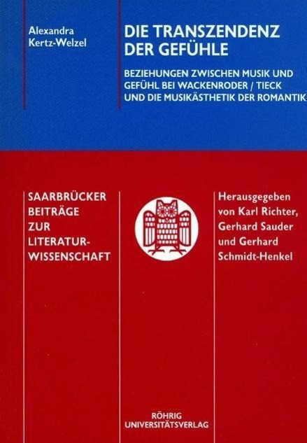 Cover: 9783861102786 | Die Transzendenz der Gefühle | Alexandra Kertz-Welzel | Taschenbuch