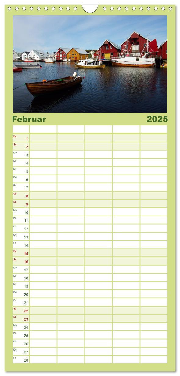 Bild: 9783457122525 | Familienplaner 2025 - Norwegen PUR mit 5 Spalten (Wandkalender, 21...