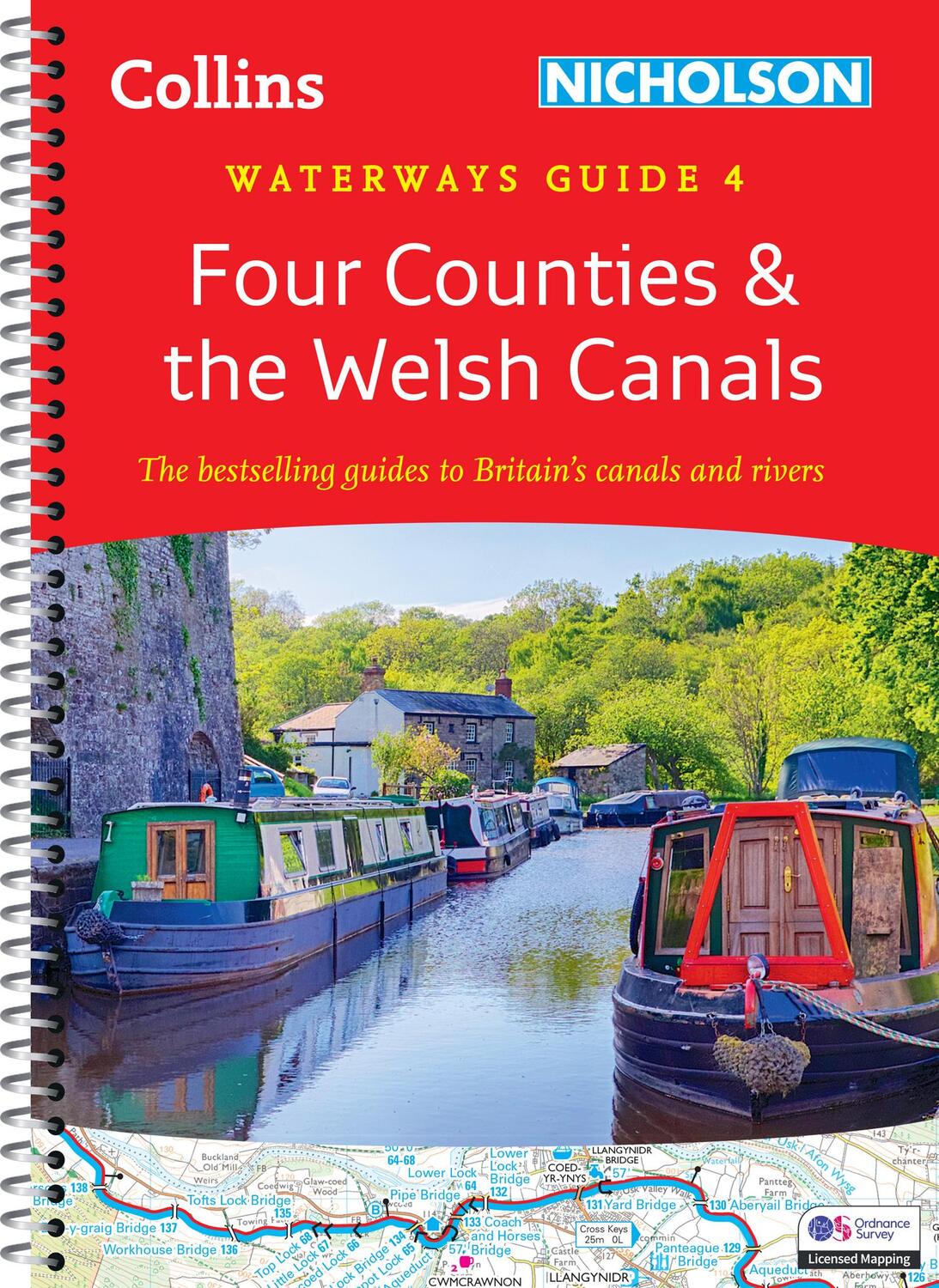 Cover: 9780008546687 | Four Counties and the Welsh Canals | Nicholson Waterways Guides | Buch