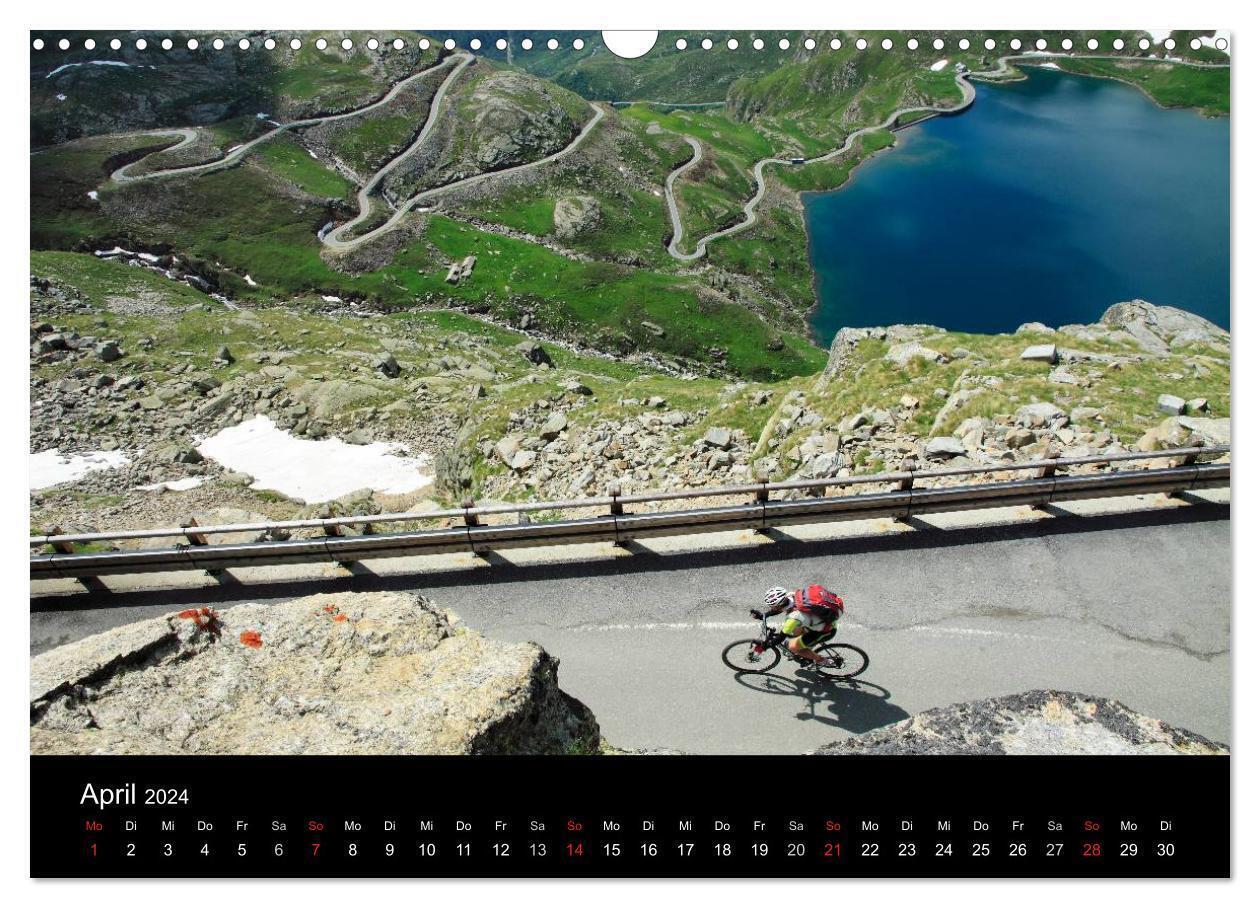 Bild: 9783675771130 | Alpenpässe auf dem Rennrad Vol. 2 (Wandkalender 2024 DIN A3 quer),...