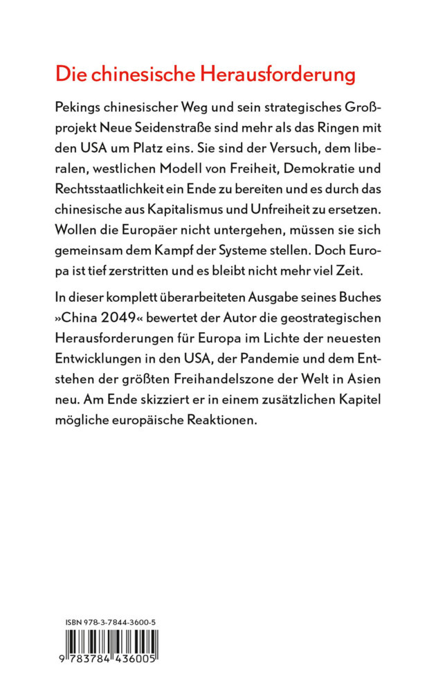 Bild: 9783784436005 | Chinas Aufstieg - Europas Ohnmacht | Das große Spiel um unsere Zukunft